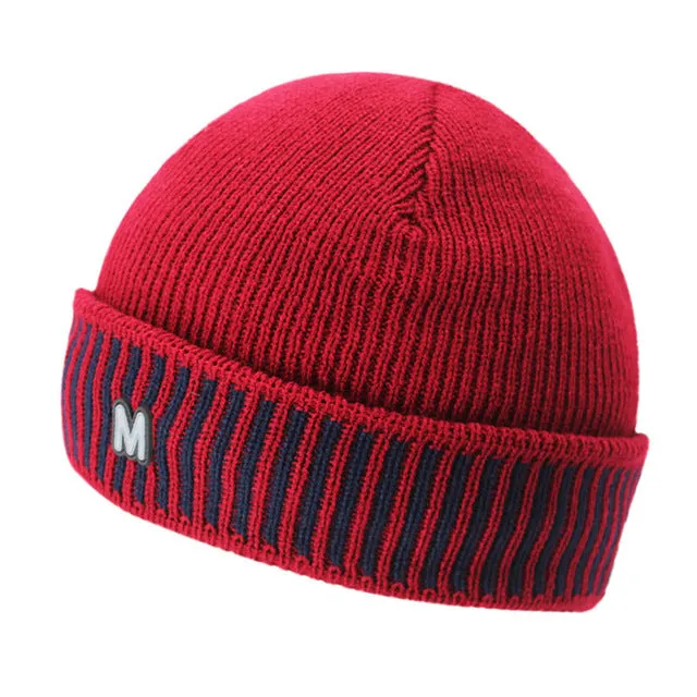 Instant Deal Today Men'S Knitted Warm Winter Beanie Hat With Velvet Inside - Light Gray,Red,Coffee,Dark Gray,Black,Dark Blue,Beige