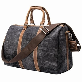 Tmount Unique Vintage Canvas Leather Duffel Bag Travel Tote Bag Overnight Bag, Lightweight Carry On Mega Savings Now Online Exclusive Steal