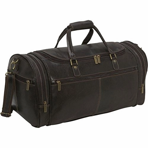 Ledonne Distressed Leather Overnighter Duffel Deal of the Day Special Surprise Sale