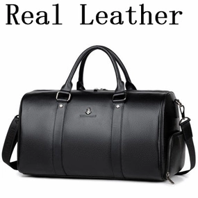 Purani Men Travel Bag For Luggage Men Genuine Leather Duffel Bag Suitcase Carry On Luggage Bags Big Dont Miss Hot Deals