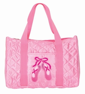 Pink Quilted On Pointe Satin Dance Duffel Bag Trending Now Discount Biggest Savings Now