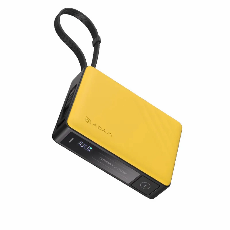 Surprise Discount Today Clearance Blowout Adam Elements Gravity - 30W Fast Charging Power Bank With Built-In Cable