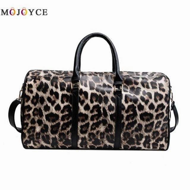 Women Sling Shoulder Crossbody Bag Large Capacity Leopard Travel Bags Pu Leather Weekend Duffel Bag Dont Wait Save Today Last Chance Steal