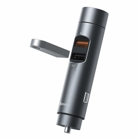 Shop Today Save Baseus Energy Column Car Wireless Mp3 Charger (Pps Quick Charger) Dark Grey (Ccnlz-C0G)
