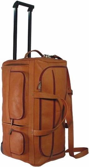 Limited Stock Alert Shop Grab Now David King & Co. 22 Inch Rolling Duffel, Tan, One Size