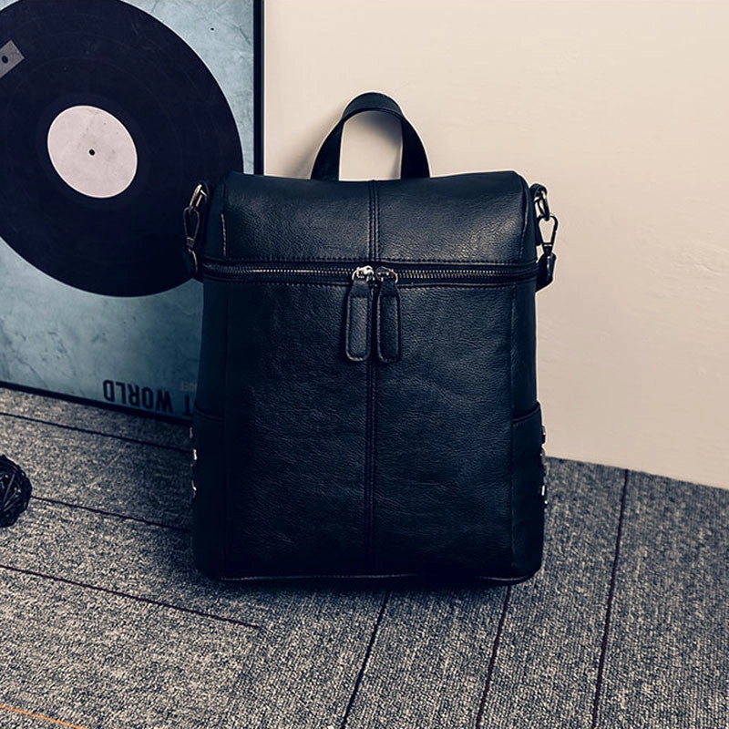 Big Savings Alert MustHave Deal Simple Style Backpack Women Pu Leather Shoulder Bag