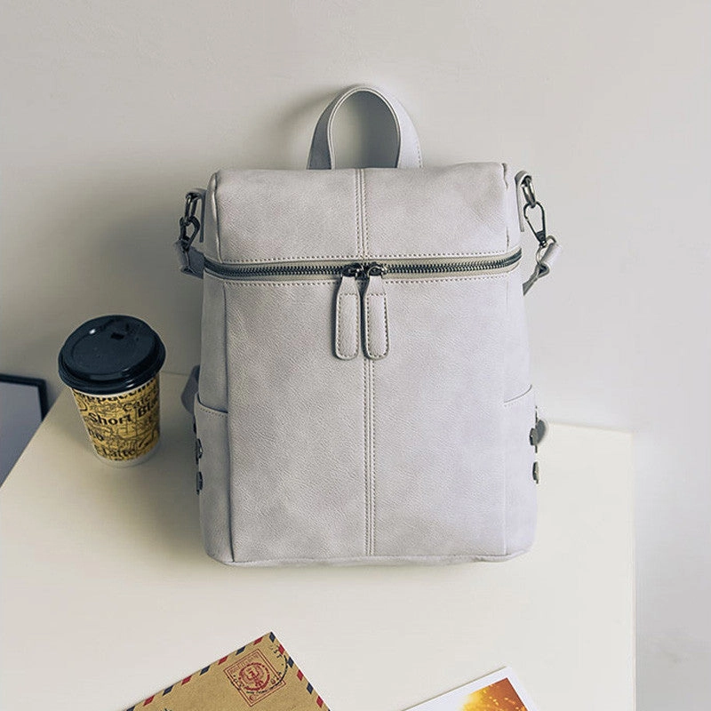 Simple Style Backpack Women Pu Leather Shoulder Bag Exclusive Savings Event Limited Edition Offer