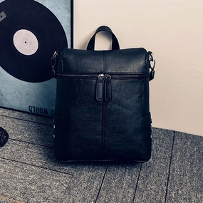 Big Savings Alert MustHave Deal Simple Style Backpack Women Pu Leather Shoulder Bag