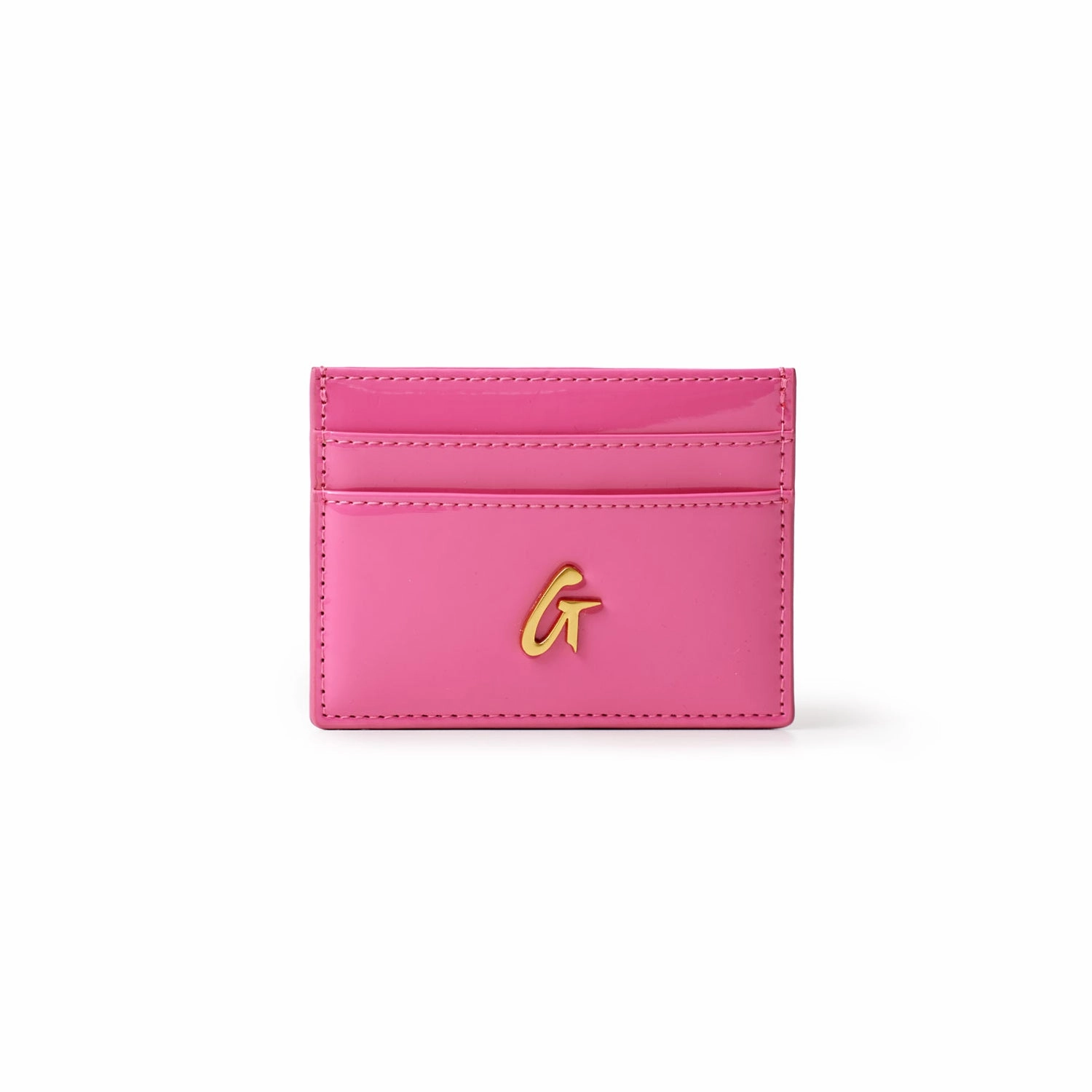 Hot Pick Sale Standard Gold Card Holder - Mirror Hot Pink
