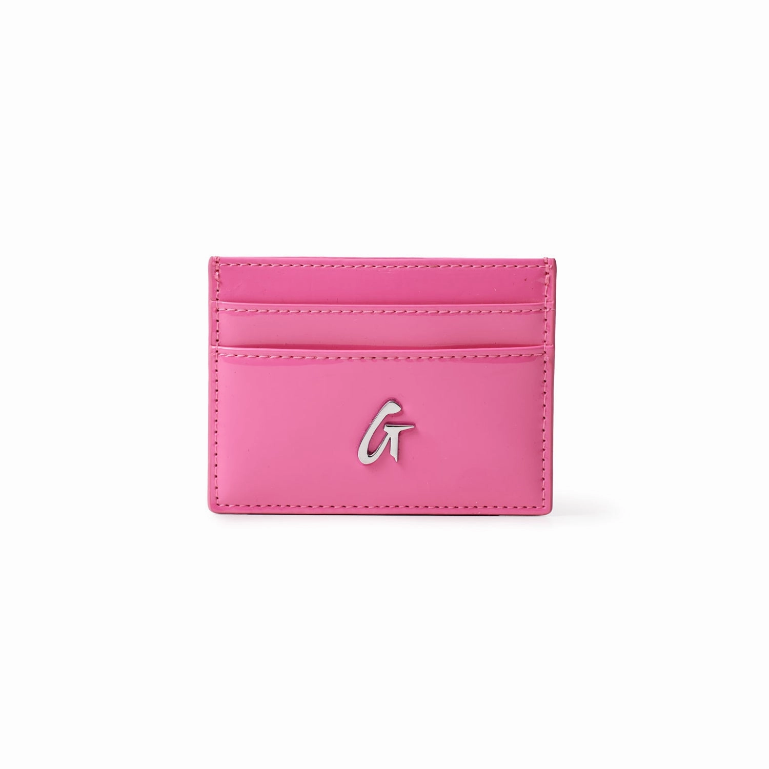 MustHave Steals Standard Silver Card Holder - Mirror Hot Pink