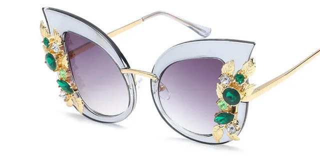 Fashion Metal Frame Cat Eye Diamond Women'S Sunglasses Today Only Discount Alert
