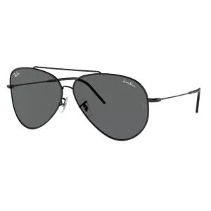 Ray-Ban Aviator Reverse Rbr0101S 002/Gr 62 - Black Frame, Dark Grey Lens Shop Hot Deals Special Online Offer