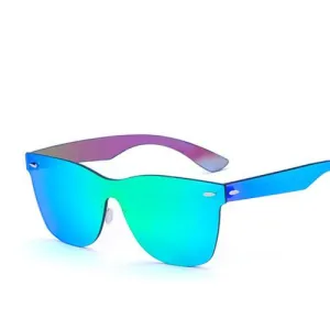 Men'S Fashion Rimless Sunglasses - Green Revo,Blue Revo,Yellow,Smoke,Light Blue,Light Green Save Today Event