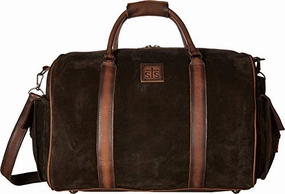Sts Ranchwear Unisex Heritage Duffel Bag Chocolate Suede/Tornado Brown One Size Save Today Only Grab Todays Deal