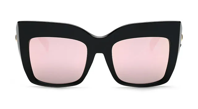 Last Chance Steal Hot Price Drop Summer Fashion Women'S Cat Eye Sunglasses - Black,Silver Mirror,Rose Gold,White Gray