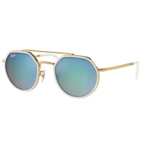 Special Deal Frenzy Ray-Ban Rb3765 001/4O Legend Gold With Blue Mirror Lens