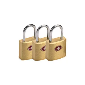 Big Price Drop Clearance Sale Now Tsa12/3 - Mini Brass Padlocks - 3Pack