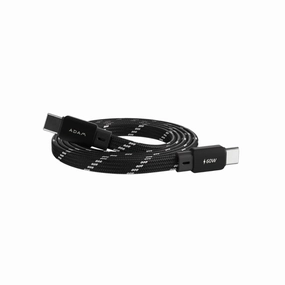 Exclusive Online Discount Big Hot Sale Adam Elements Casa Mf100/Mf200 | Usb-C To Usb-C Magnetic Flat Charging Cable 60W - Black