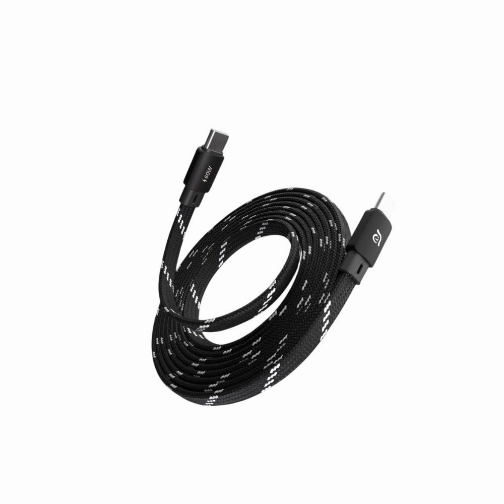 Adam Elements Casa Mf100/Mf200 | Usb-C To Usb-C Magnetic Flat Charging Cable 60W - Black Last Chance Steal