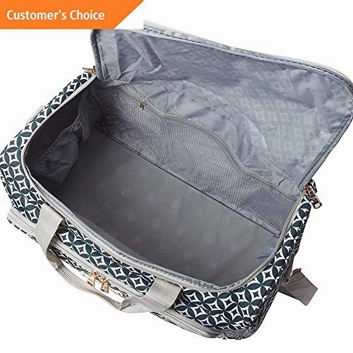 Sandover Jenni Chan Aria Snow Flake 17 Duffel Bag 2 Colors Rolling Duffel New | Model Lggg - 4130 | Special Price Today