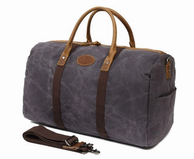 Men'S Travel Bags Luggage Duffel Bag Waterproof Canvas Overnight Bag Leather Weekend Oversized Online Exclusive Deal Perfect Gift Offer