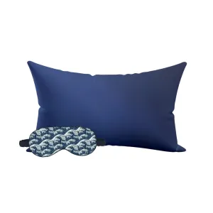The Great Wave Satin Pillow & Eye Mask Set Best Price Today Clearance Event Today