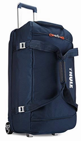 Thule Crossover 56 Liter Rolling Duffel Pack-Blue Mega Discount Event Shop Grab Now