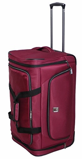 Shop Save Today Best Deal Today Titan Nonstop Rolling Luggage Wheeled 27" Inches Duffel Travelbag (Red)