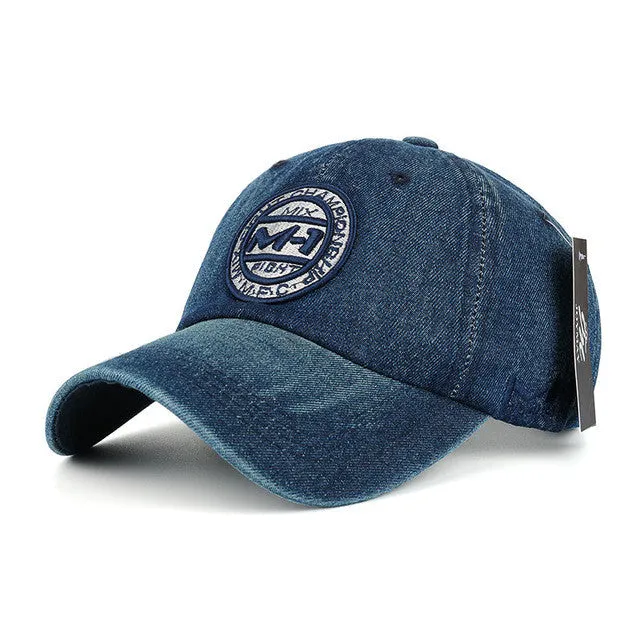High Quality Snapback Cap Denim Baseball Hats For Men Best Price Online