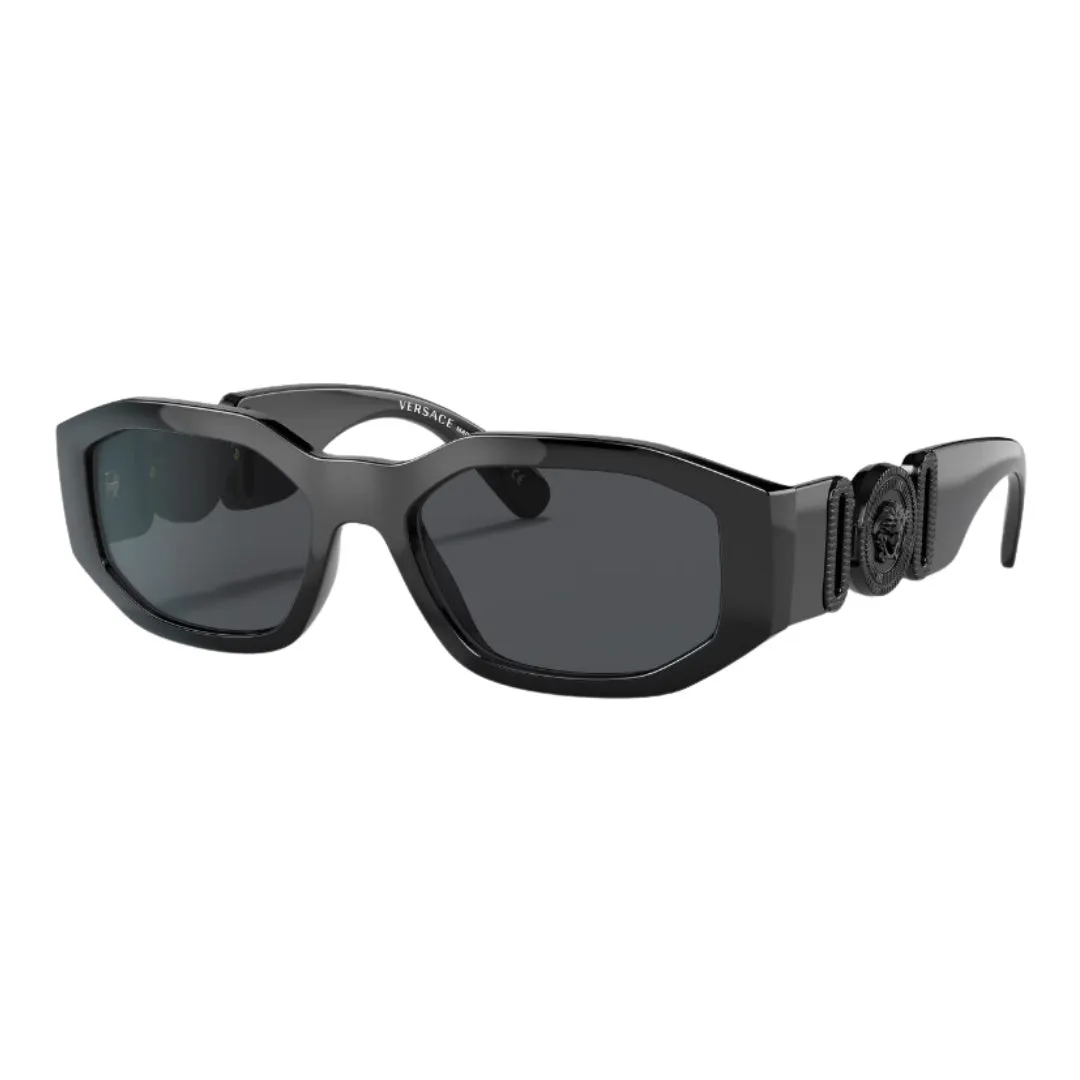 Versace Ve4361 536087 Sunglasses - Black Frame, Dark Grey Lens Perfect Gift Offer