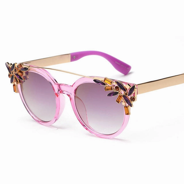 Women'S Fashion Summer Sunglasses With Crystal Decoration Instant Discount