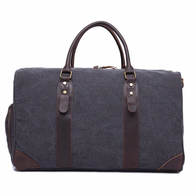 Trendy Picks Today Grab It Fast 2018 Vintage Waxed Canvas Men Travel Duffel Large Capacity Waterproof Travel Bags Carry On