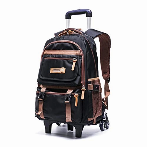C-Xka Nylon Rolling Backpack Carry-On Luggage Travel Duffel Bag Wheeled Book Bag Detachable Dual Flash Pick Today Shop Hot Deals