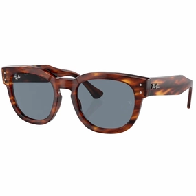 Shop Grab Savings Flash Sale Alert Now Ray-Ban Mega Hawkeye Rb0298S 954/62 - Striped Havana With Blue Lens