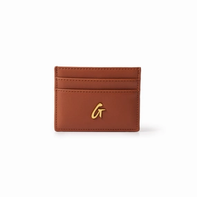 Todays Hot Pick Standard Gold Card Holder - Brown