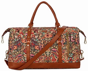 Grab It Now Baosha Oversized Hb-14 Travel Duffel Bag Carry On Weekender Overnight Bag For Women (Multicolour)