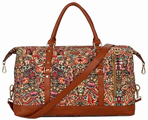 Grab It Now Baosha Oversized Hb-14 Travel Duffel Bag Carry On Weekender Overnight Bag For Women (Multicolour)