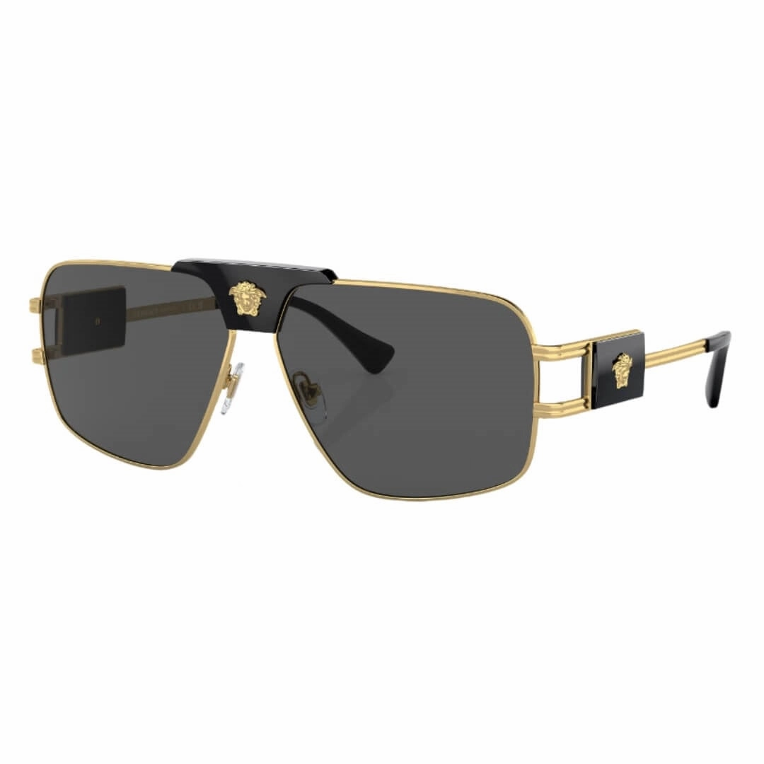 Daily Deal Frenzy Versace Ve2251 100287 Sunglasses - Gold Frame, Dark Grey Lens
