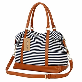 Baosha Hb-28 Ladies Women Canvas Travel Weekender Overnight Carry-On Shoulder Duffel Tote Bag Limited Stock Offer Sweet Deal Today