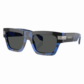 Steal the Deal Now Versace Ve4464 545887 Sunglasses - Havana Blue Frame, Dark Grey Lens
