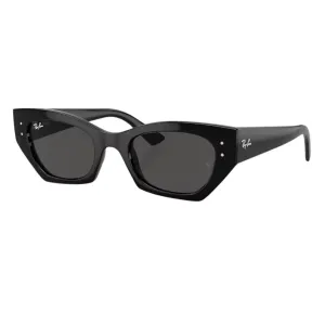 Todays Steal Hot Clearance Now Ray-Ban Zena Rb4430 667787 49 - Black Frame With Dark Grey Lens