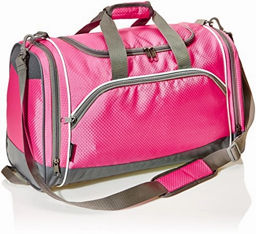 Amazonbasics Sports Duffel - Medium, Pink Today Only Special