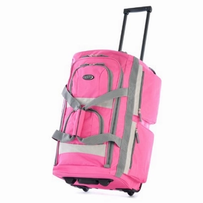 Olympia 26" 8 Pocket Rolling Duffel, Hot Pink Grab Your Savings Best Seller Discount