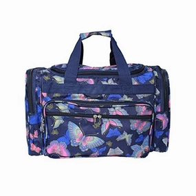 Big Clearance Event Special Deals Online World Traveler Women'S Value Series Blue Moon 19-Inch Duffel Bag, Pink Butterfly, One Size