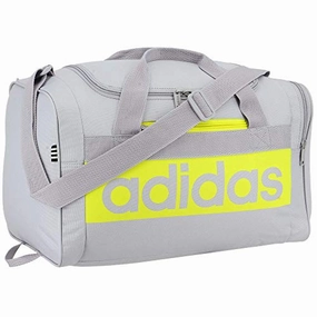 Adidas Court Lite Duffel Bag, Halo Silver/Acid Yellow, One Size Exclusive Holiday Deal Mega Hot Offer