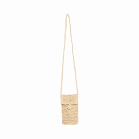 Shop the Best Deals B Young Vibbe Phone Bag Natural Straw