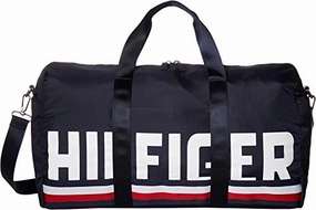 Tommy Hilfiger Men'S Knox Hilfiger Rip Stop Nylon Duffel Tommy Navy One Size MustHave Items