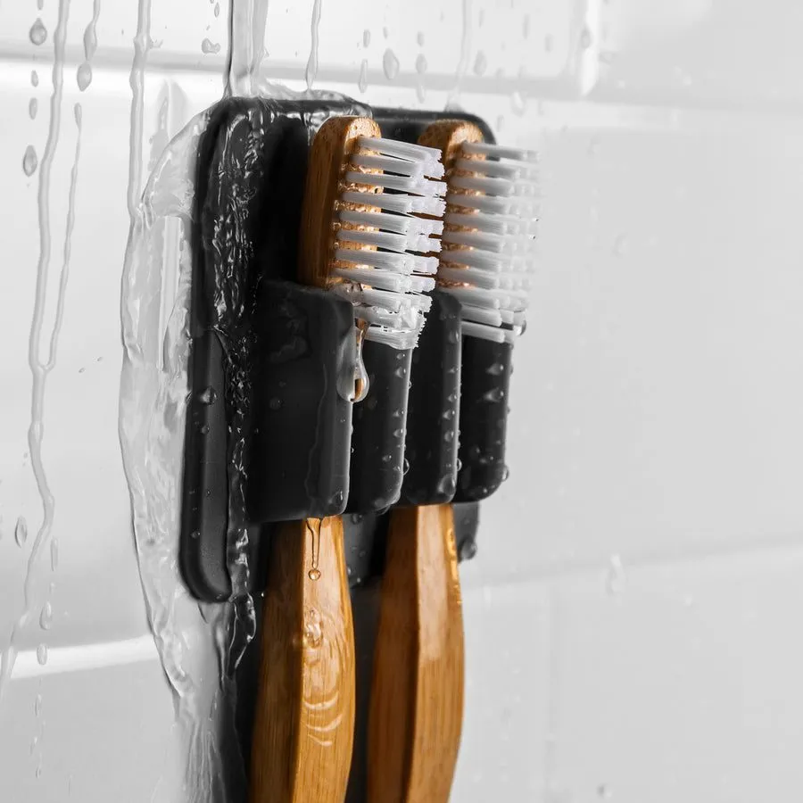TOOLETRIES The George Toothbrush Rack/Holder, Charcoal