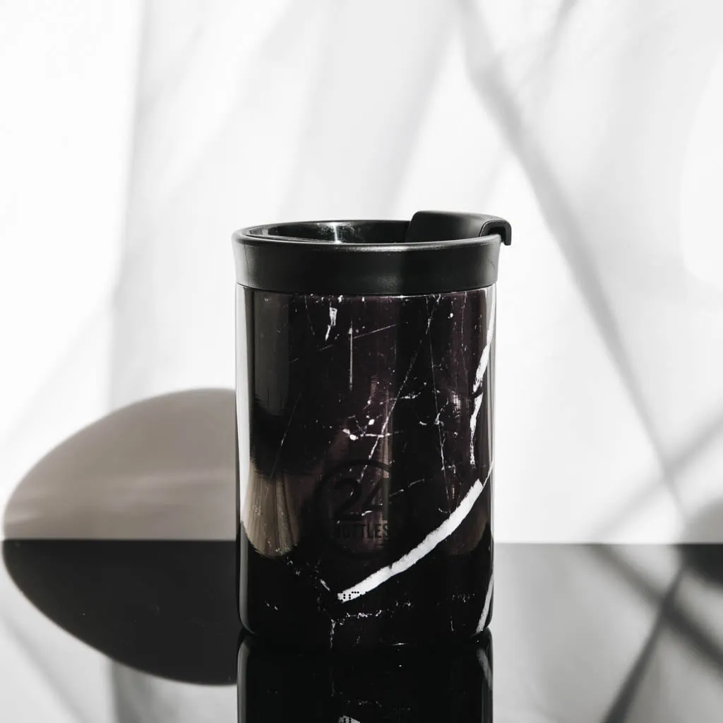 Travel Tumbler 350Ml - Black Marble Special Deal Frenzy