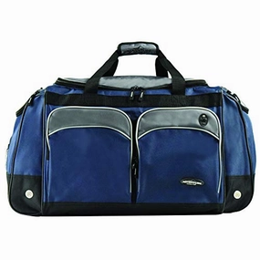 Travelers Club Adventure Travel Duffel Bag, Navy Blue/Grey, 28 Inch Steal Todays Offer